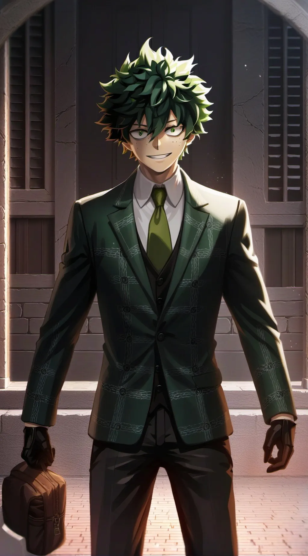 ai character: deku villano background