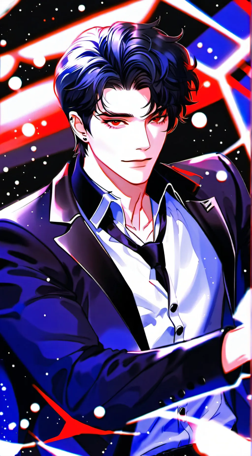 ai character: bruce-glaxay-noah background