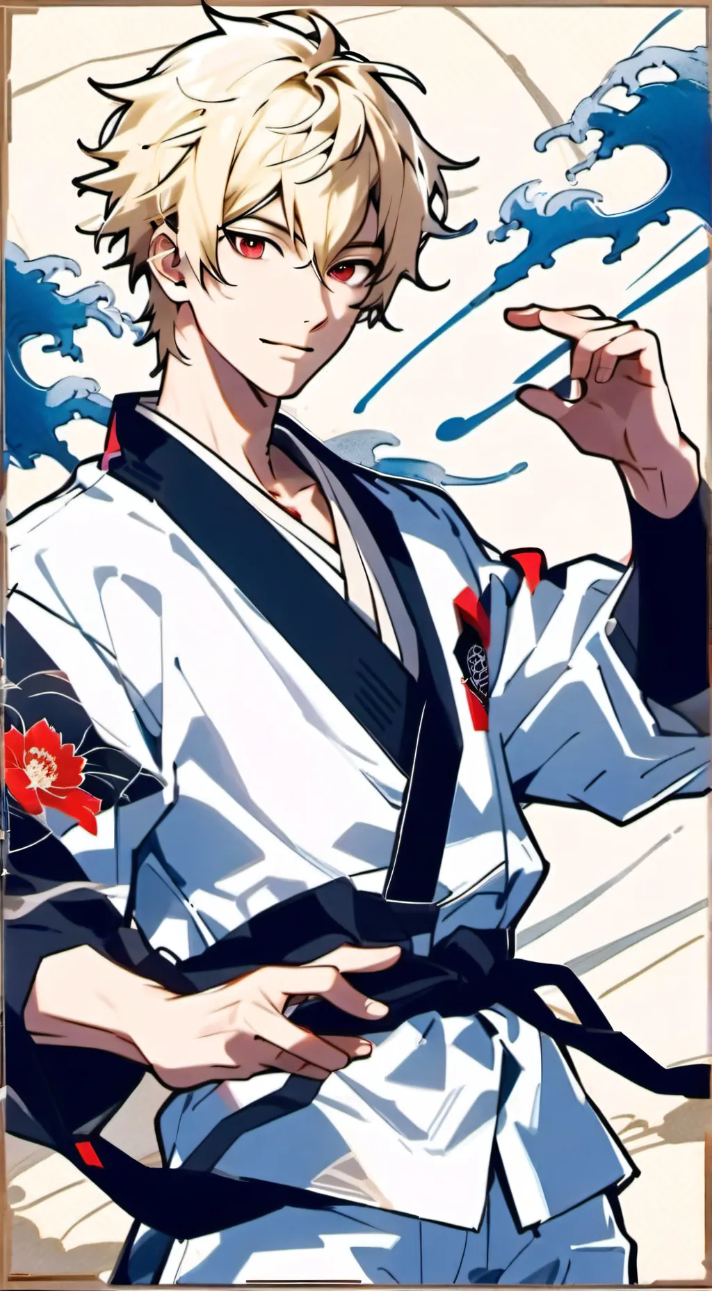 ai character: Kaito Kenzaki background