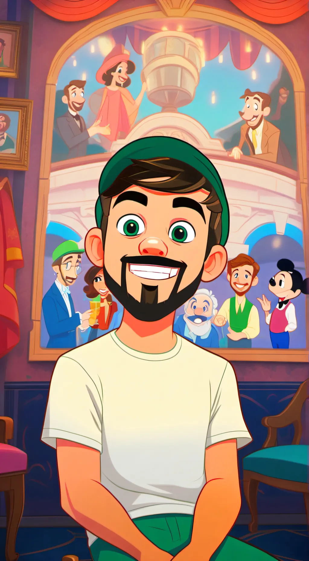 ai character: Jacksepticeye background