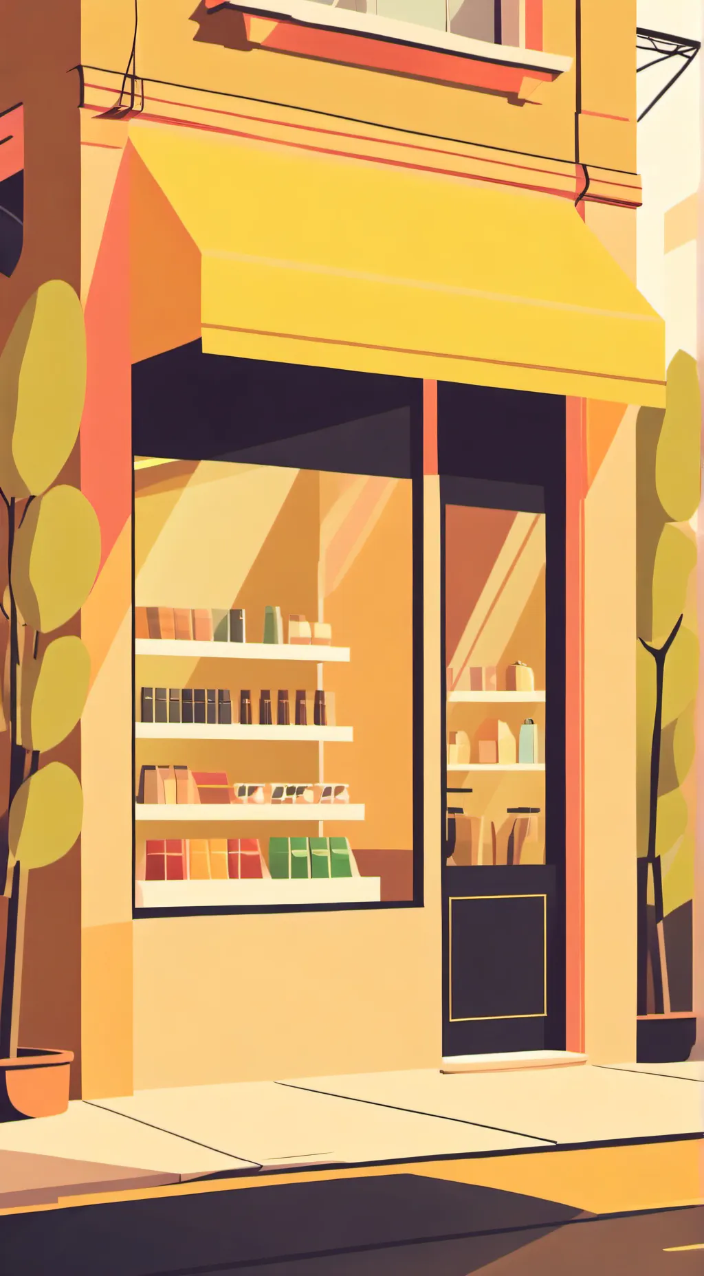 ai character: Tu tienda background