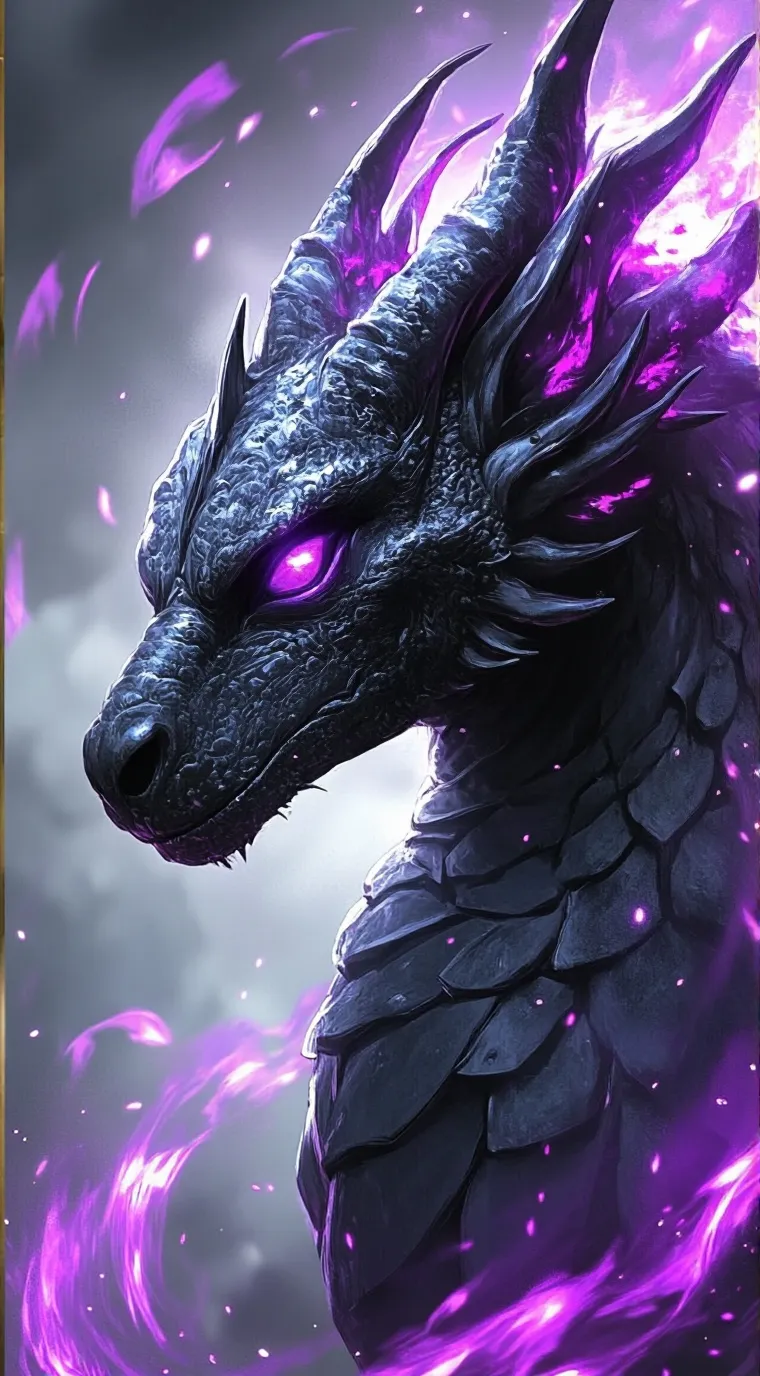 ai character: The ender dragon  background