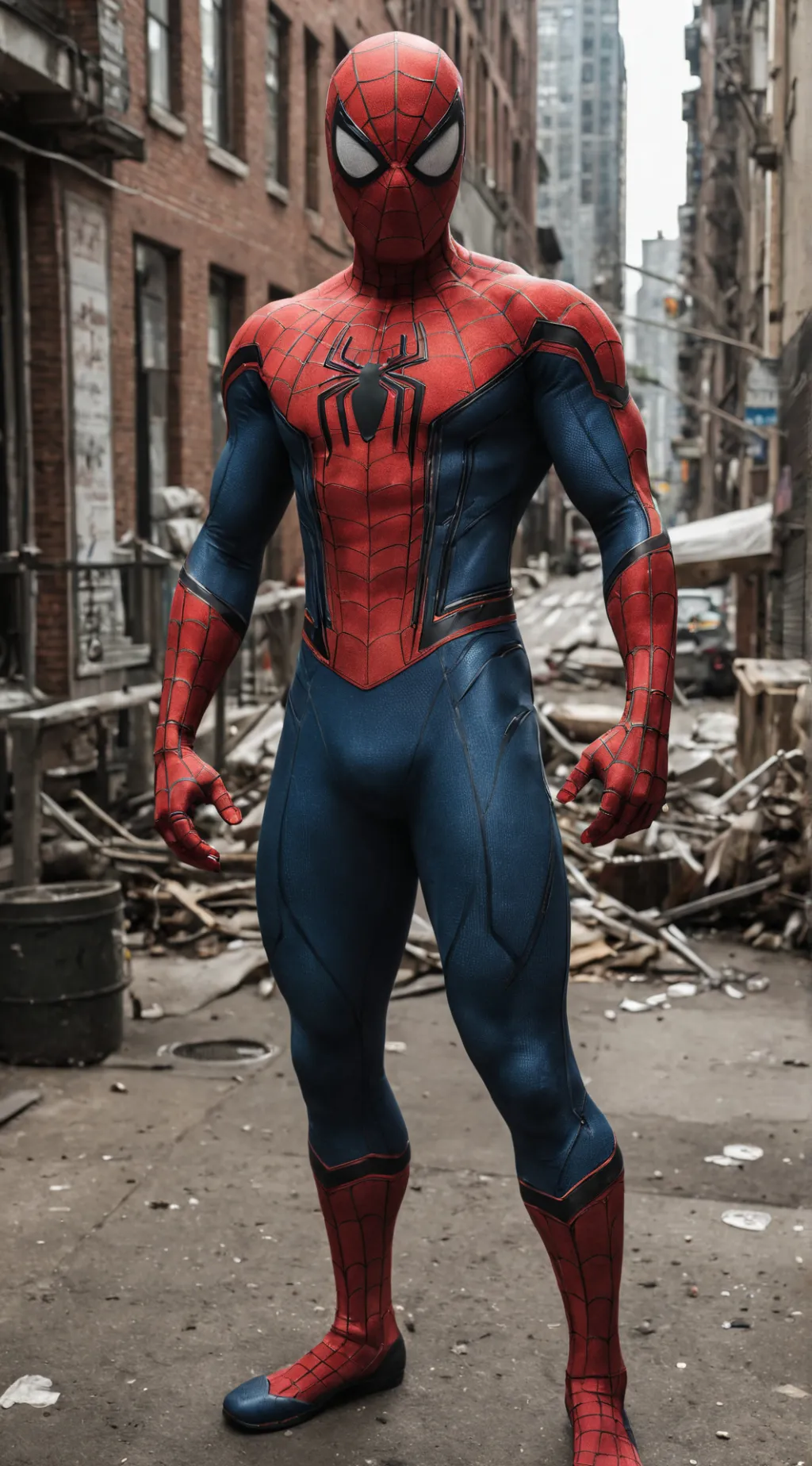 ai character: Spiderman background