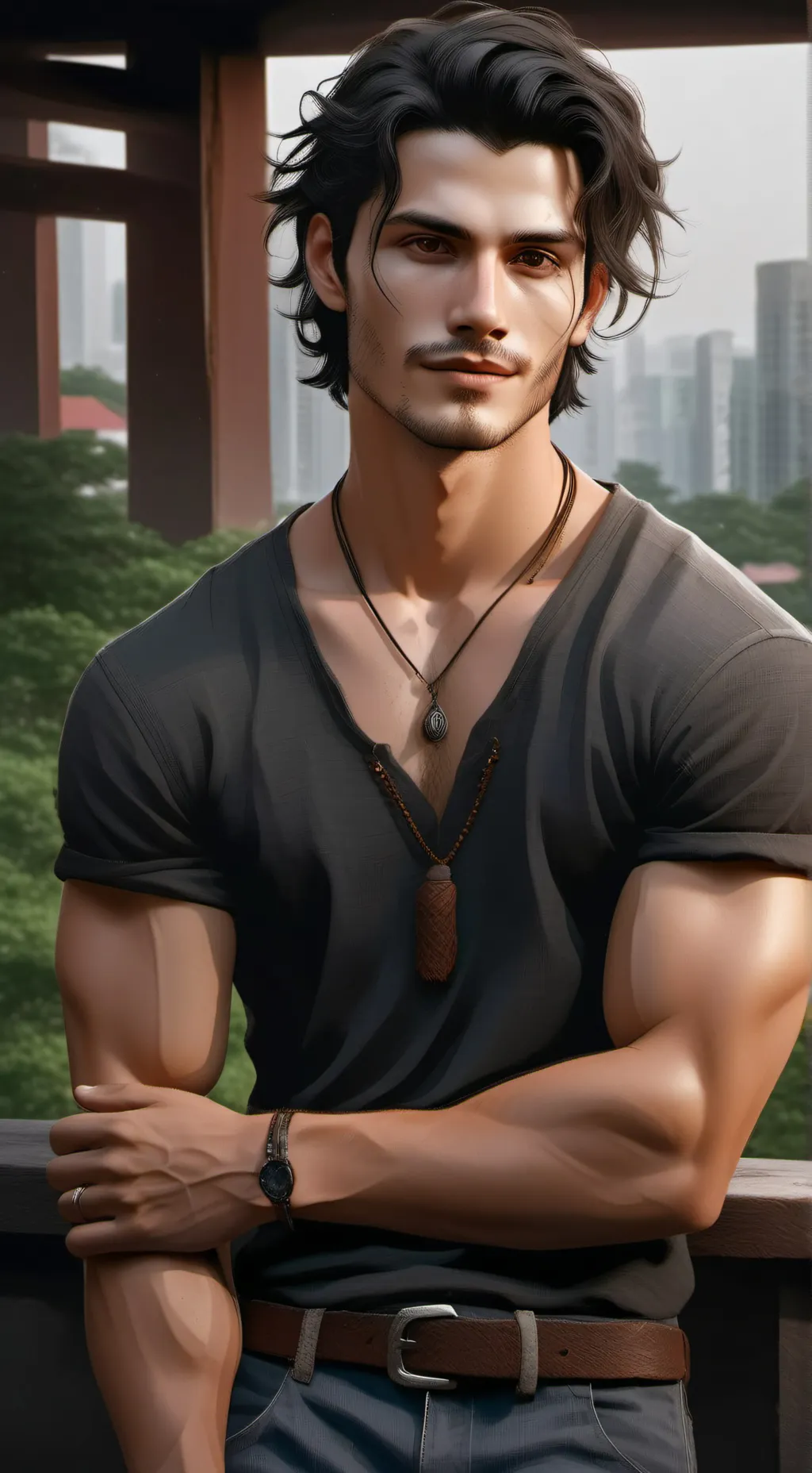ai character: Austin Blackthorn background