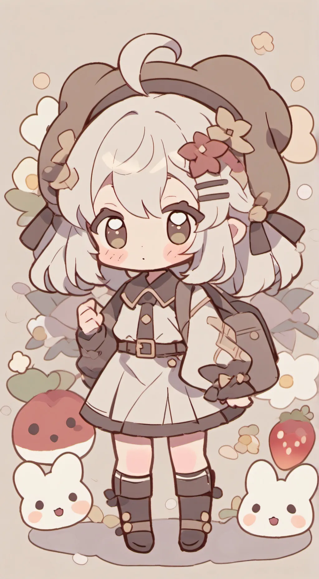 ai character: chibi background