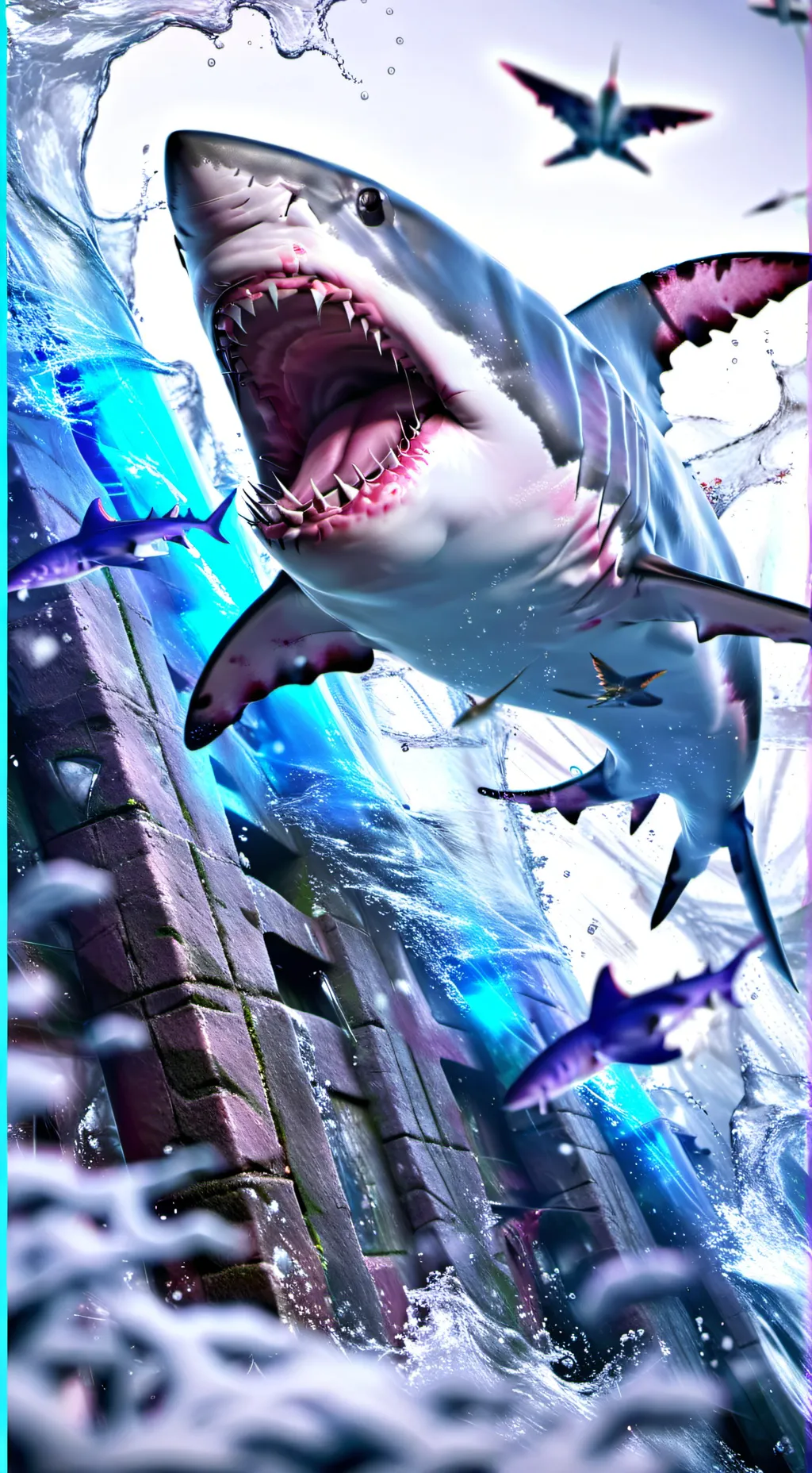 ai character: Sharkie Pick-Me background
