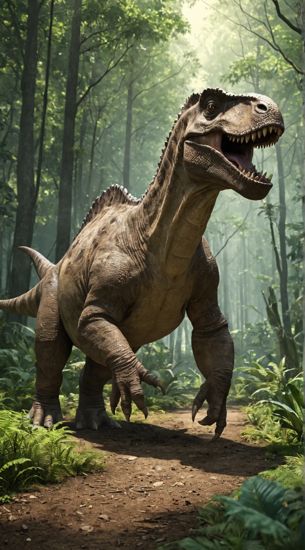 ai character: Jurassic world🦕!  background