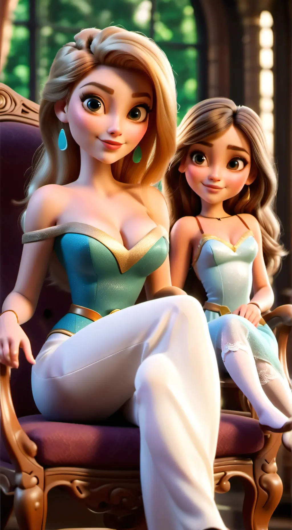 ai character: Maria and Mary background