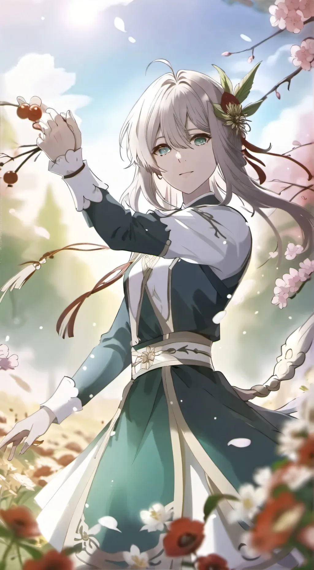 ai character: Flávia  background