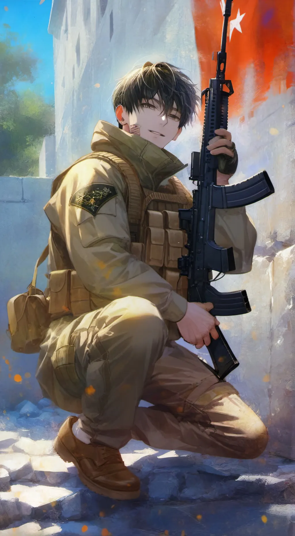 ai character: Freed background