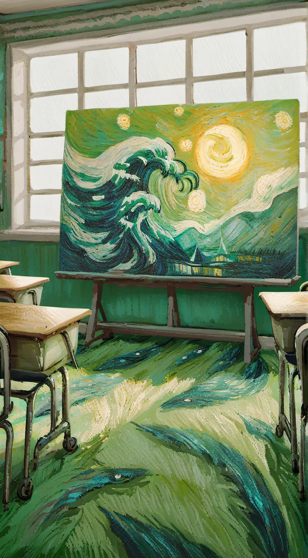 ai character: Monster Academy background