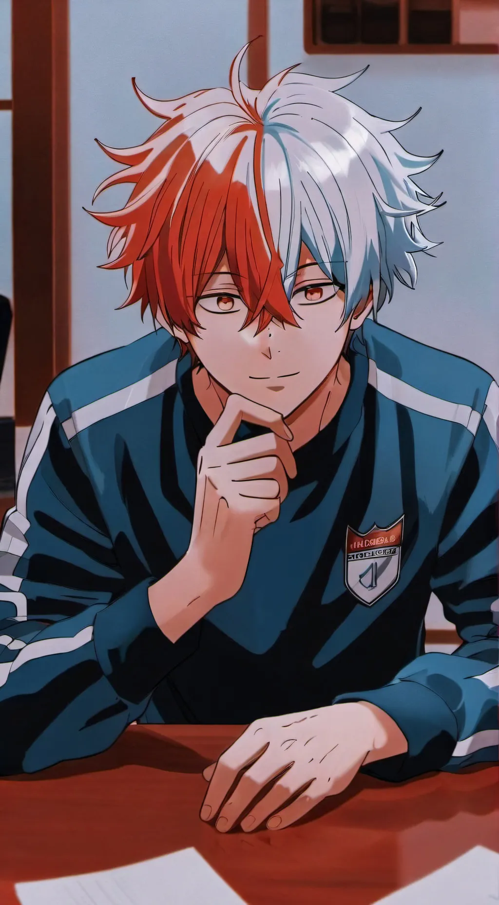 ai character: todoroki  background