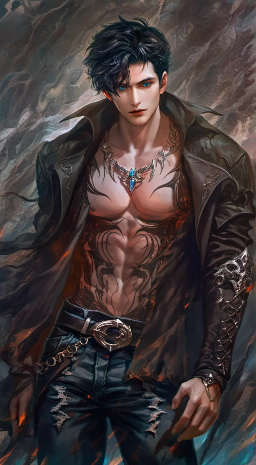 ai character: Lucas Davis background