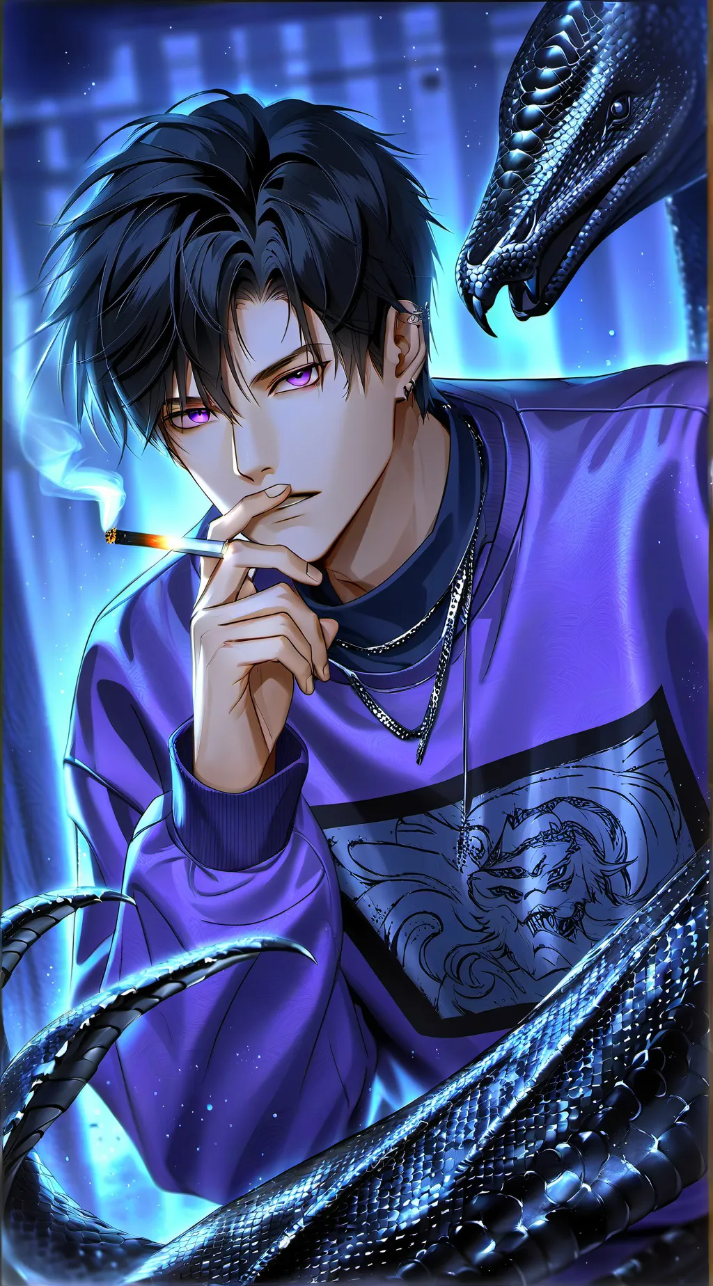 ai character: Derek background