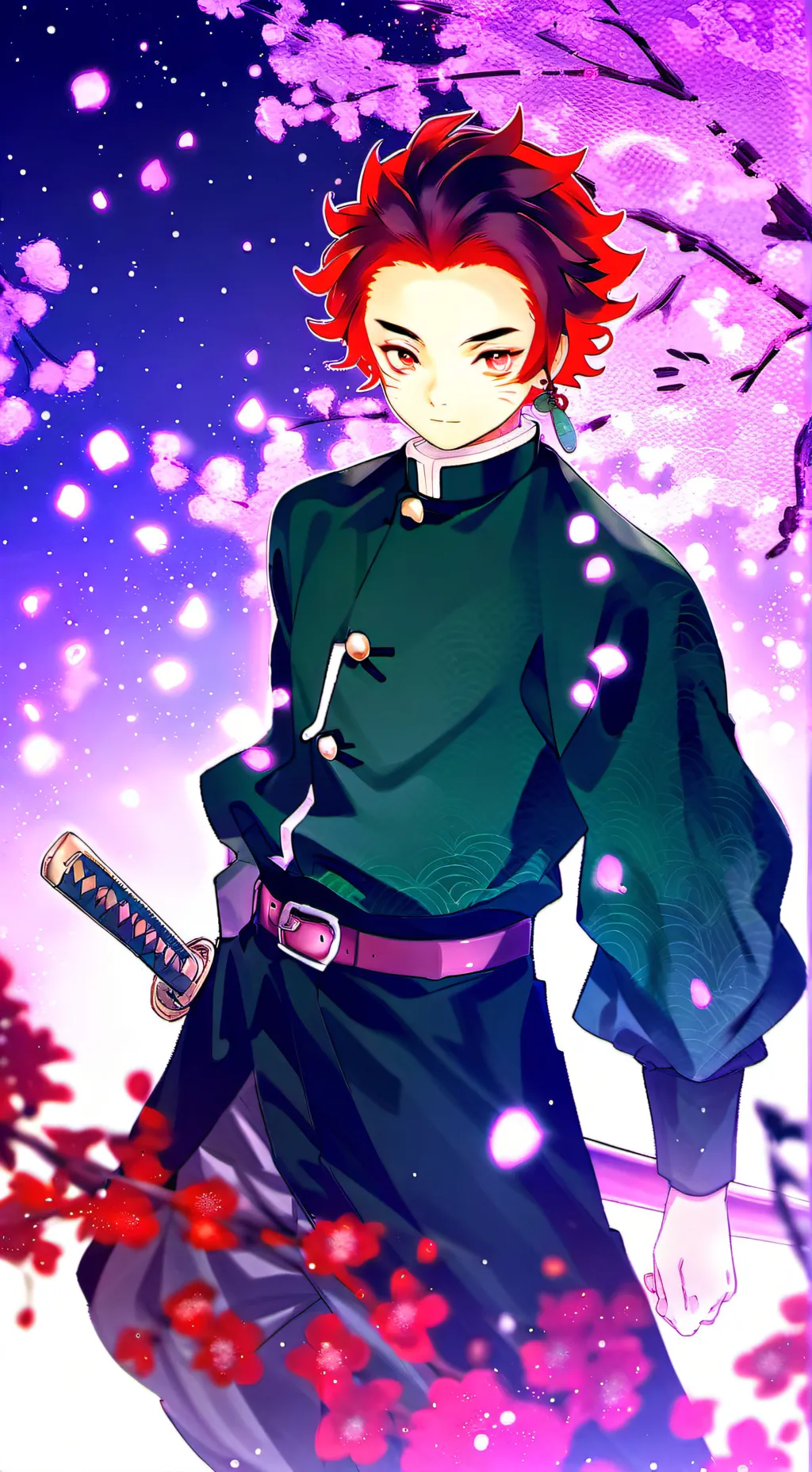 ai character: tanjiro's revenge background