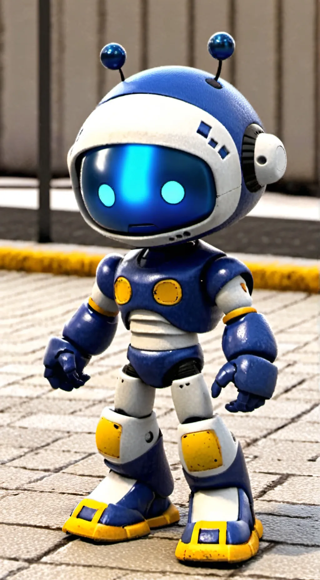 ai character: Bluebot background
