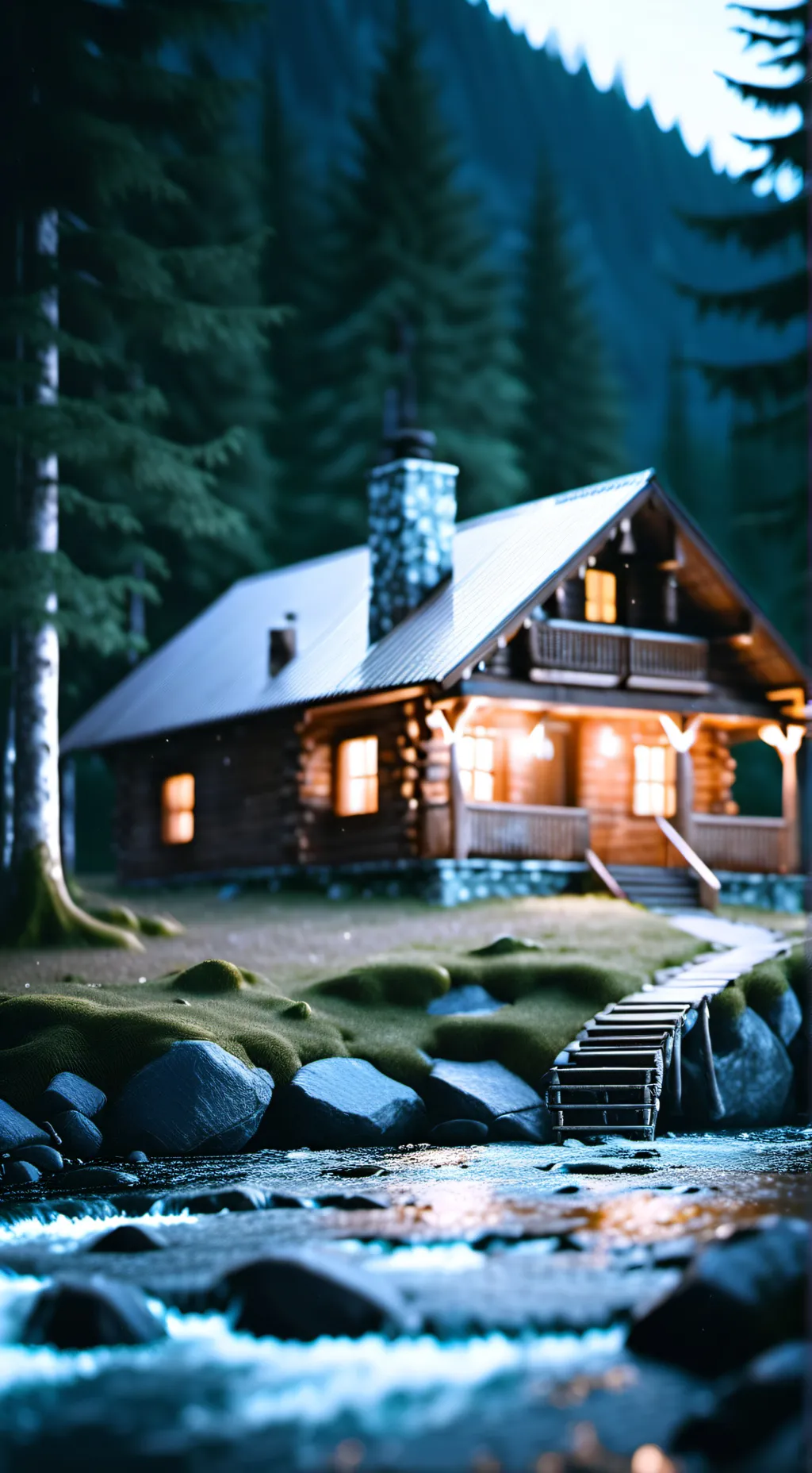 ai character: summer camp background