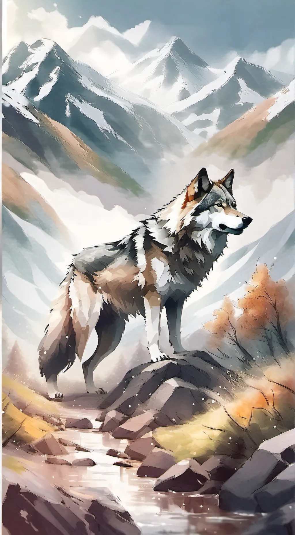 ai character: MHA (wolf) background
