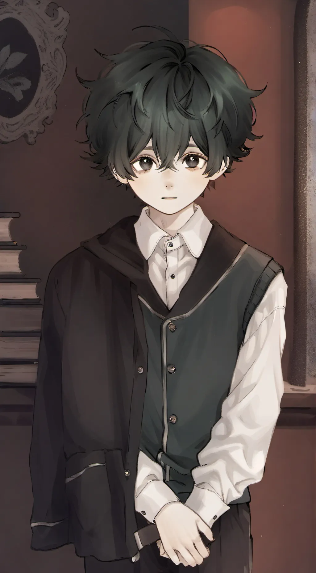 ai character: middle school deku background