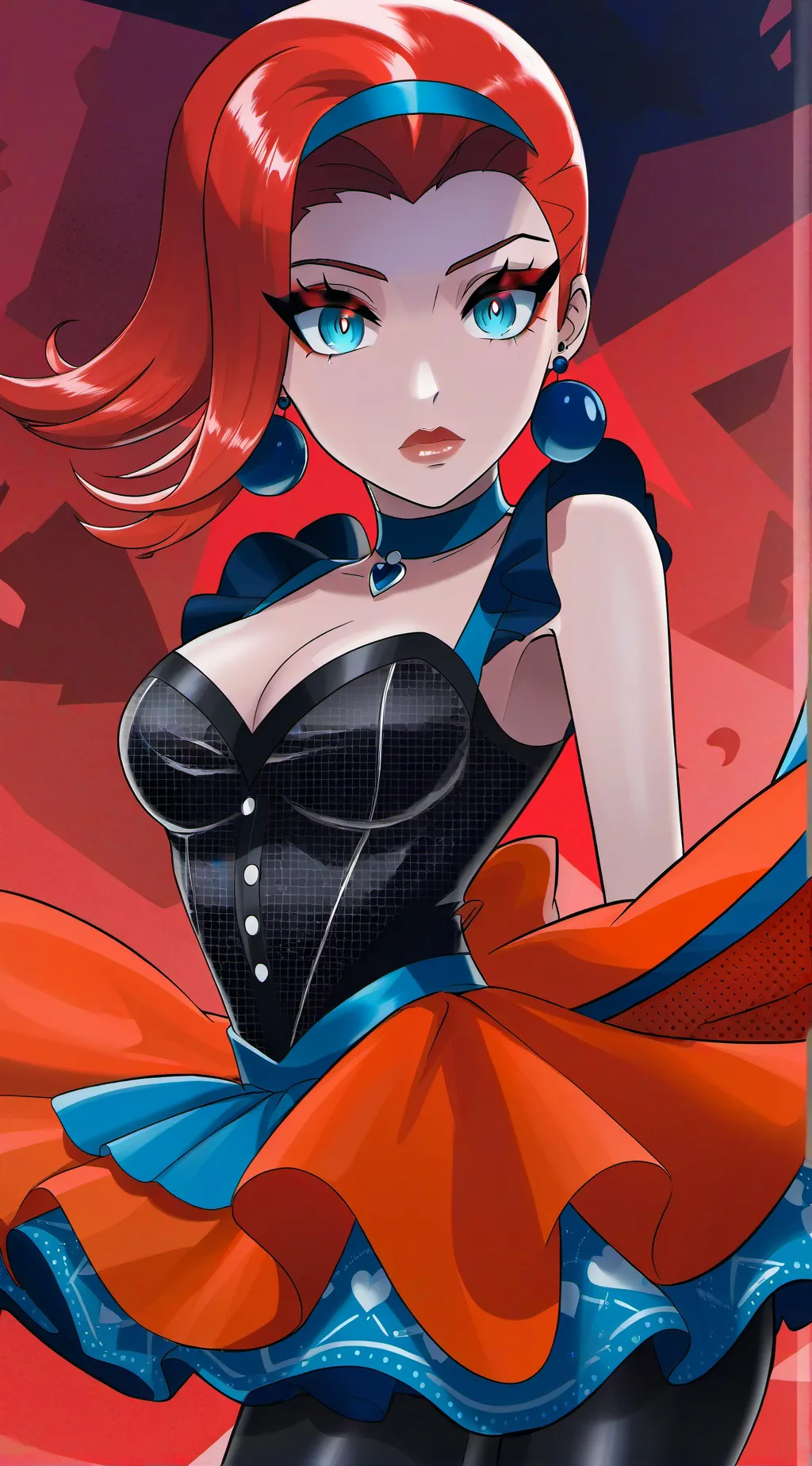 ai character: Akira the Mafia Goddess background