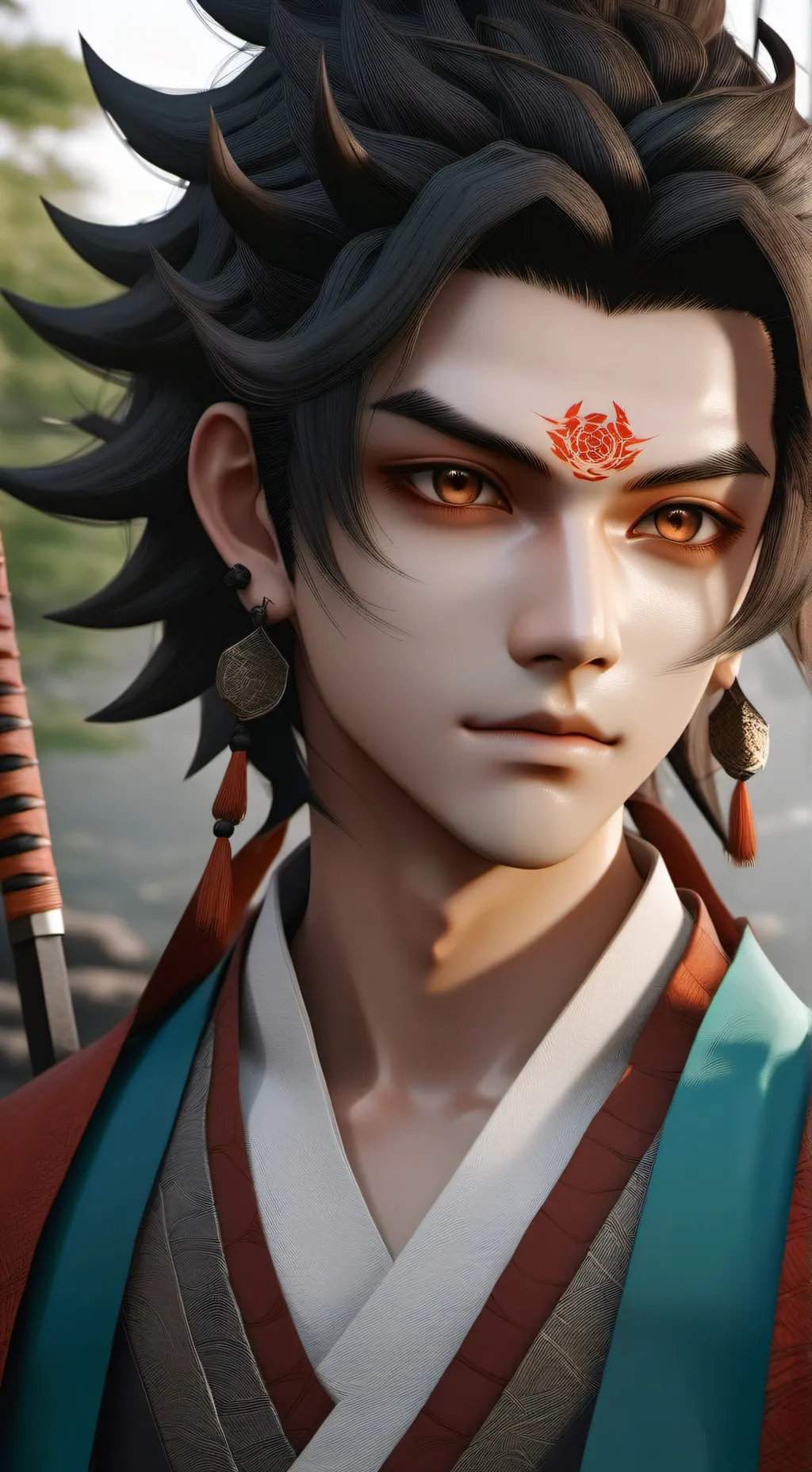 ai character: new hashira  background