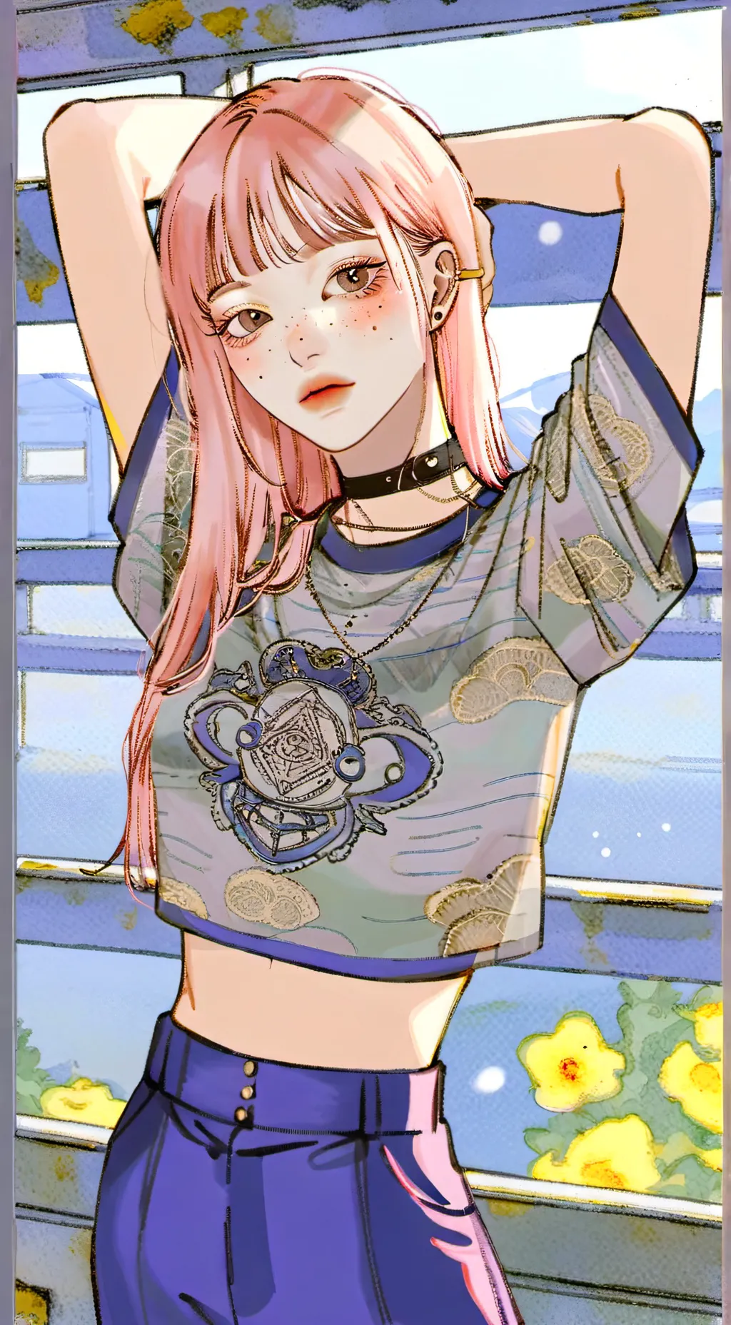 ai character: Sooyeon Gyuori background