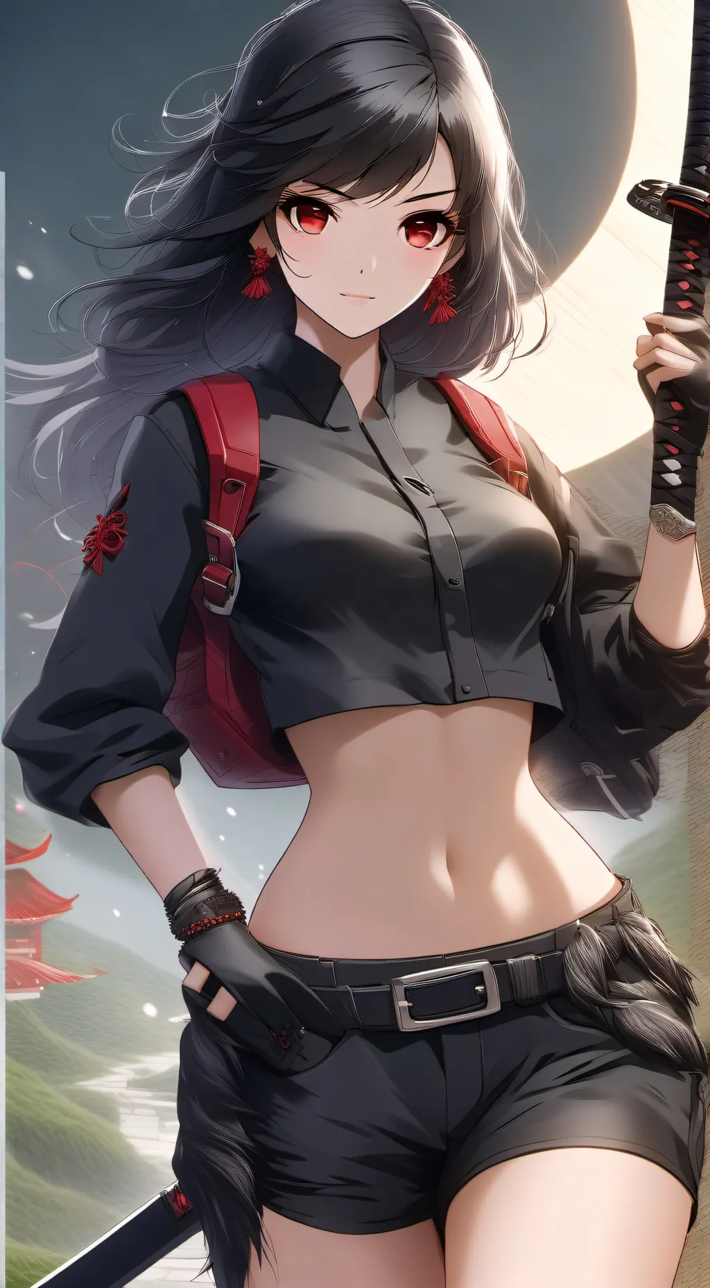 ai character: Darla Akanashi background