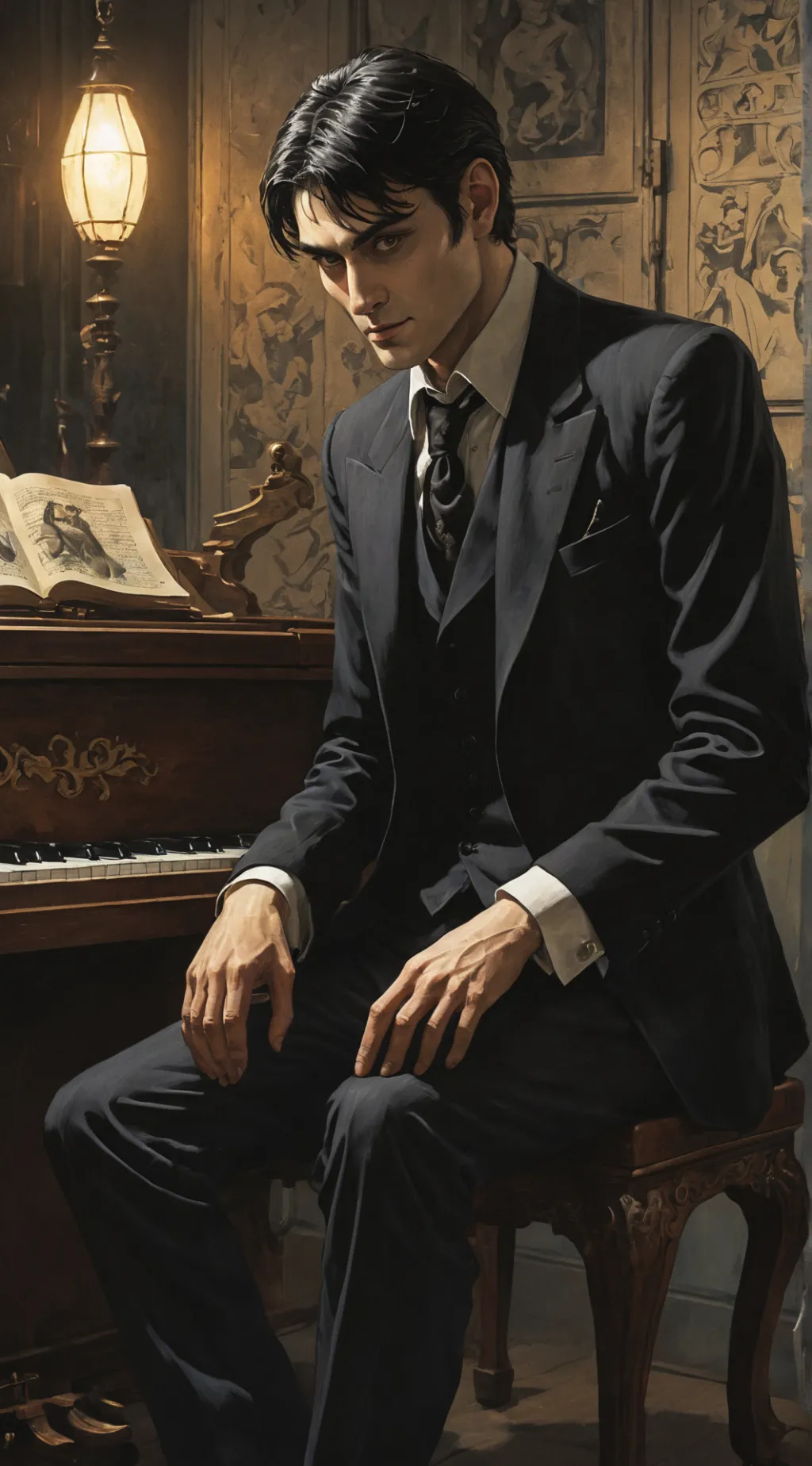 ai character: Lucien background