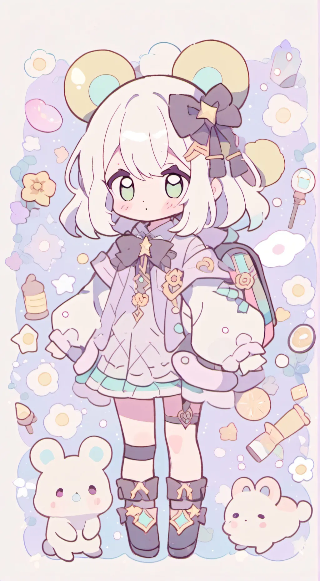 ai character: un dia normal  background