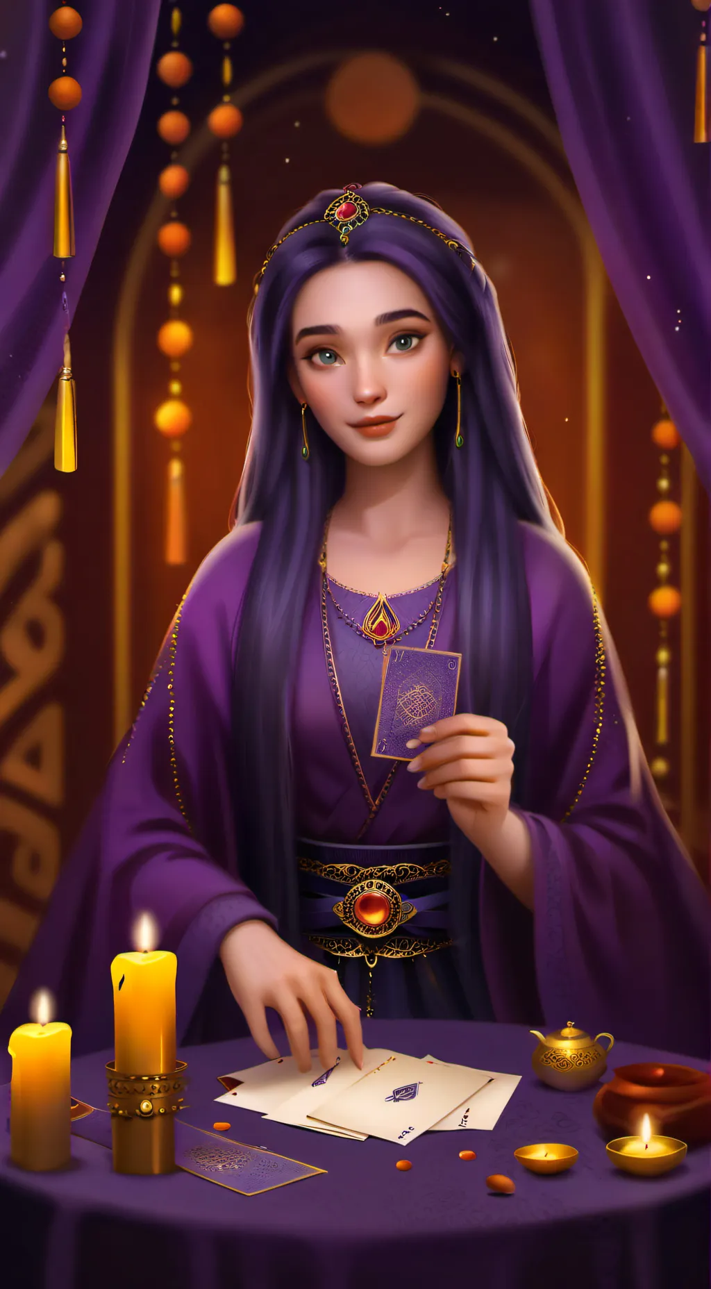 ai character: Melina background