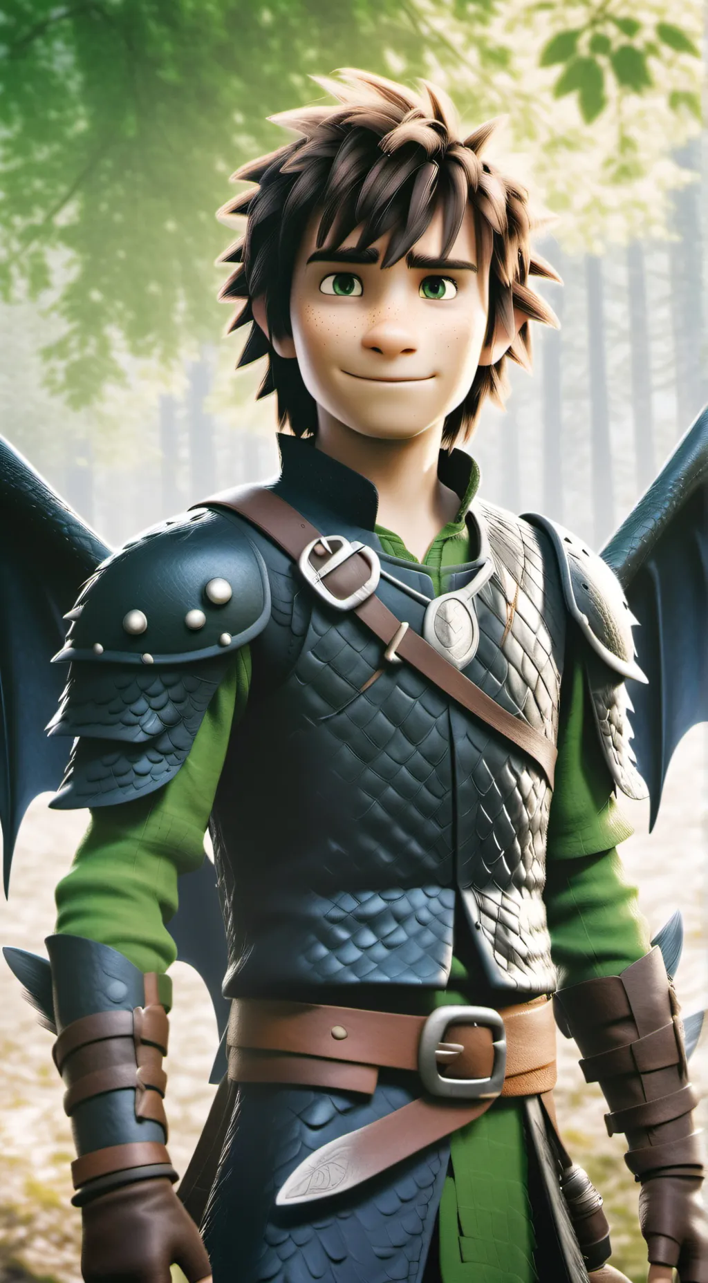 ai character: Villain Hiccup au  background