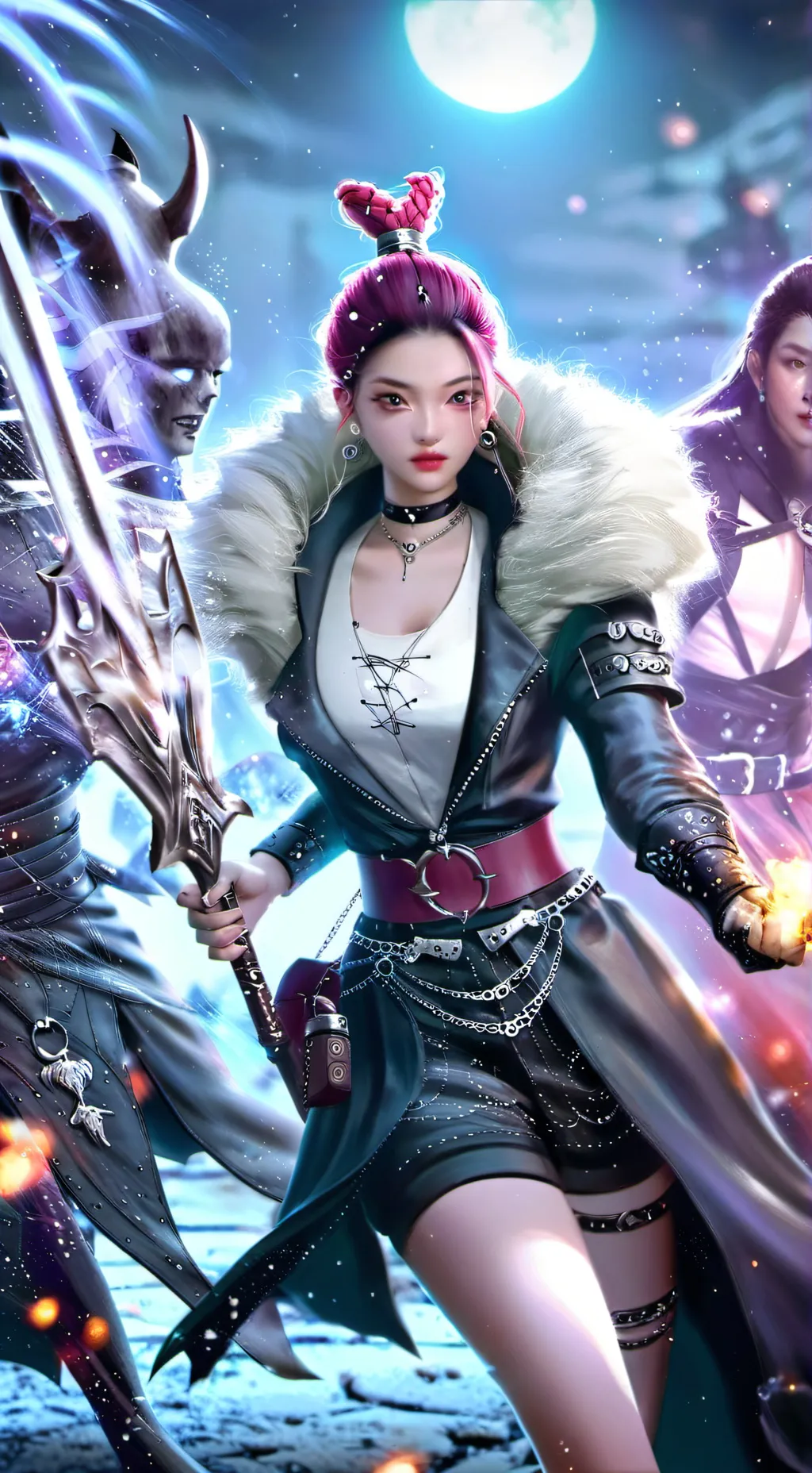 ai character: kpop demon hunters background