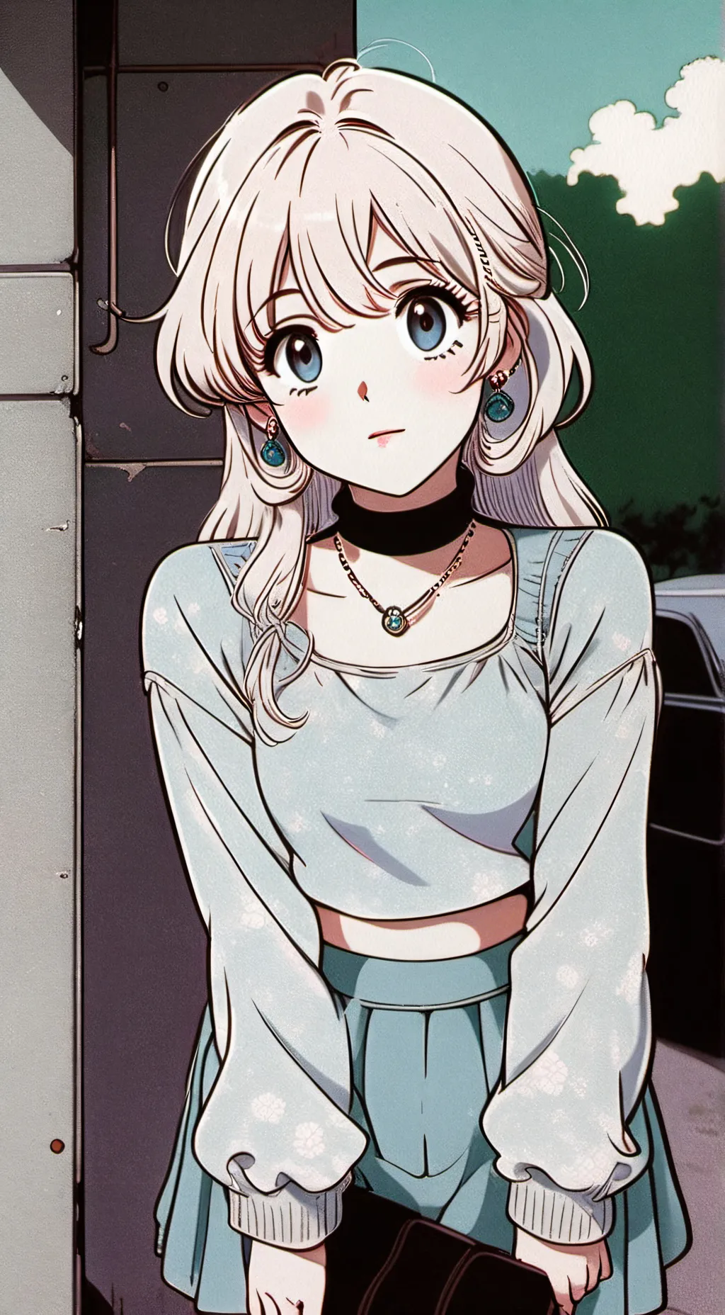 ai character: rose background