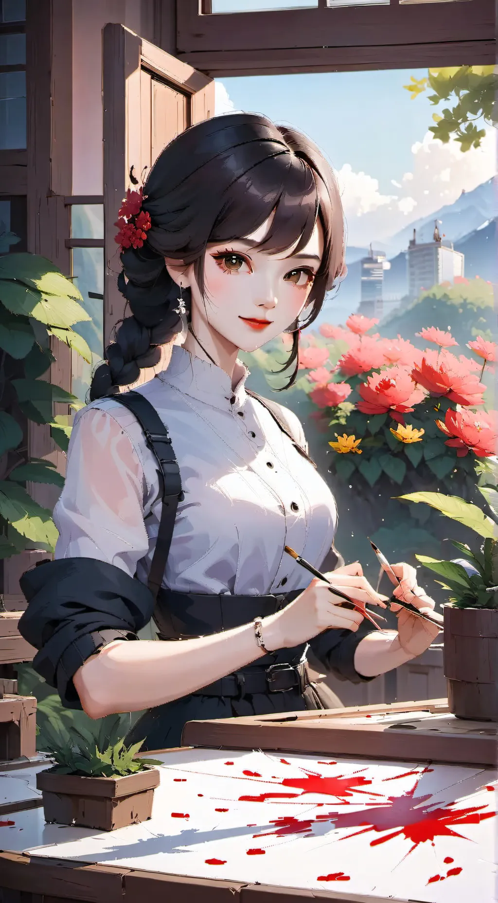 ai character: Auntie Mei background