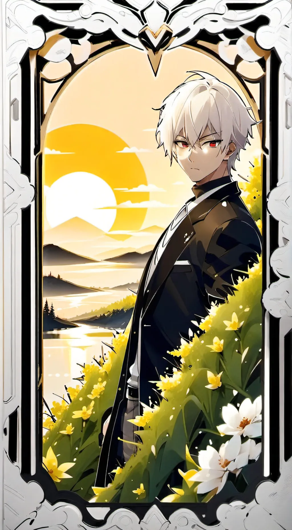 ai character: bakugo  background