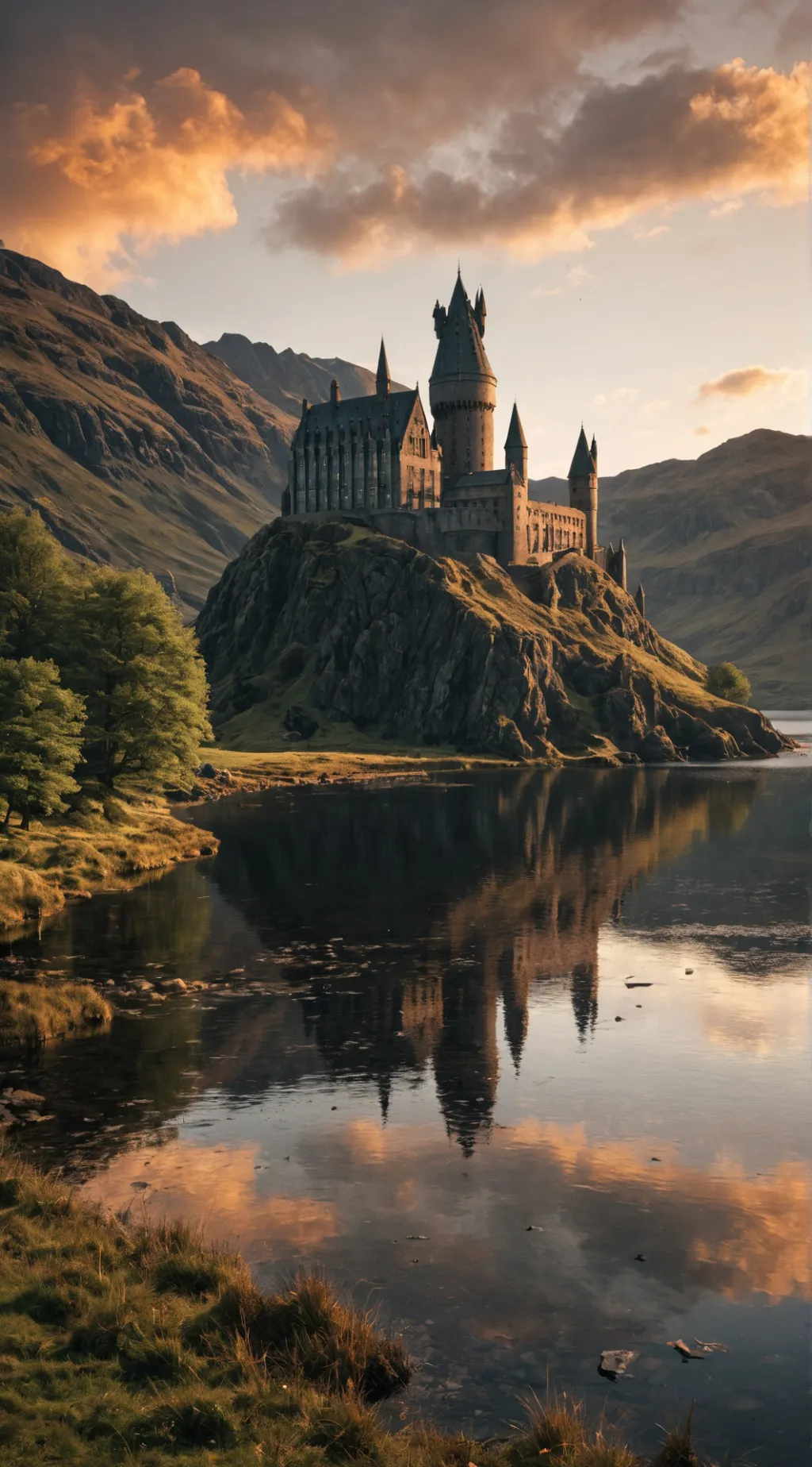 ai character: Hogwarts  background