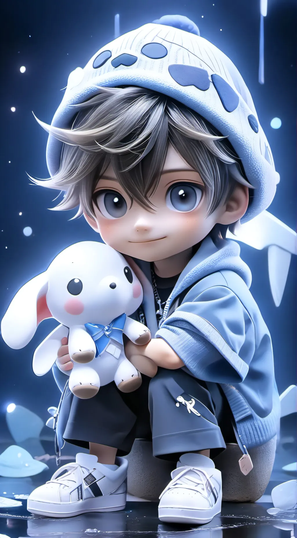 ai character: Adorable Loki background