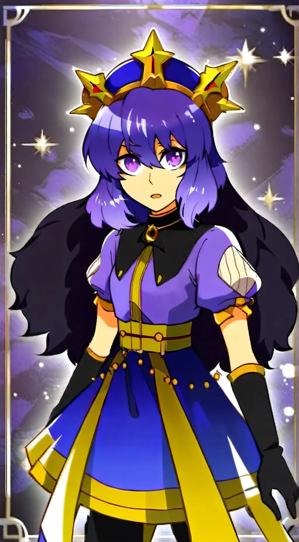 ai character: Andromeda  background