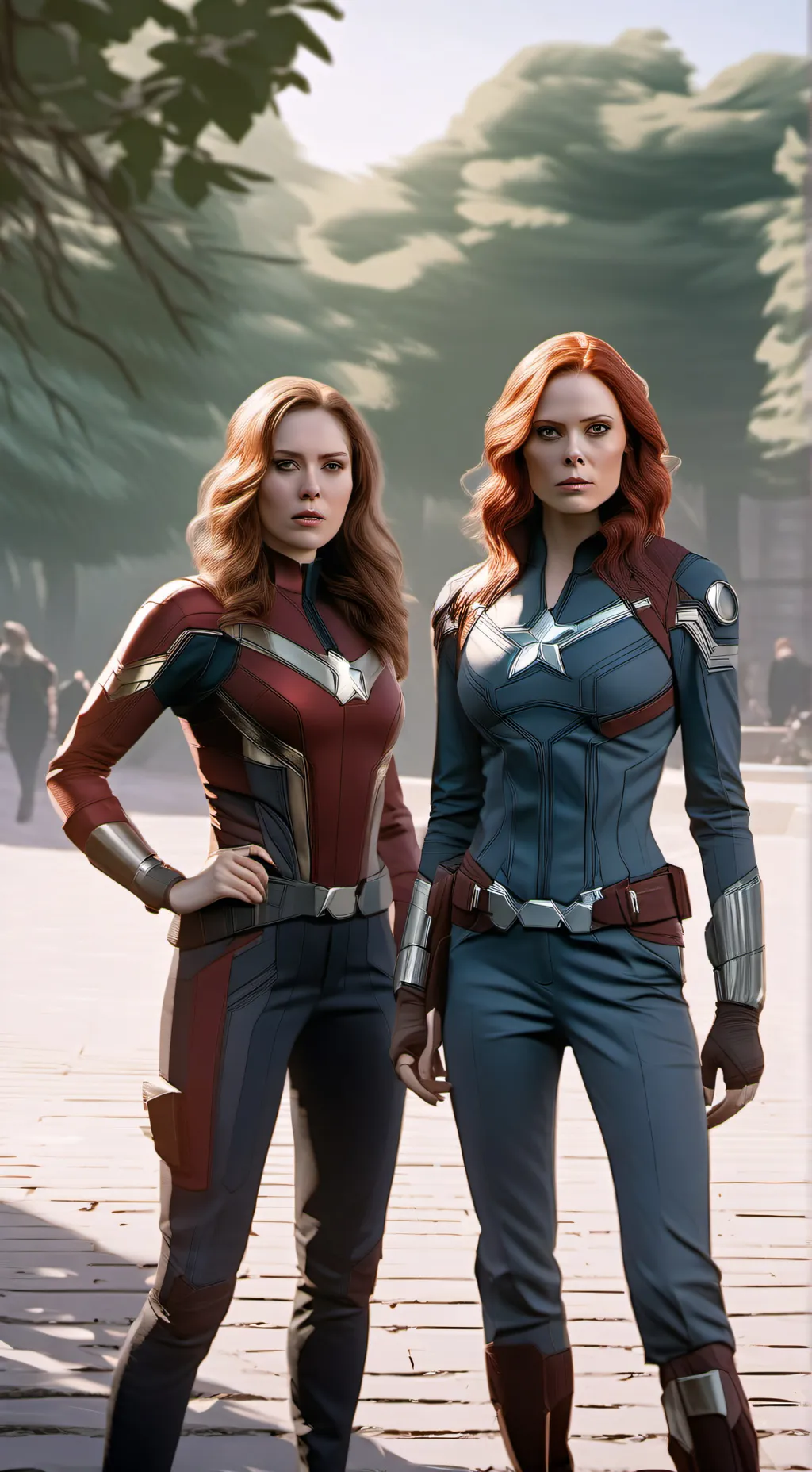 ai character: The Avengers  background