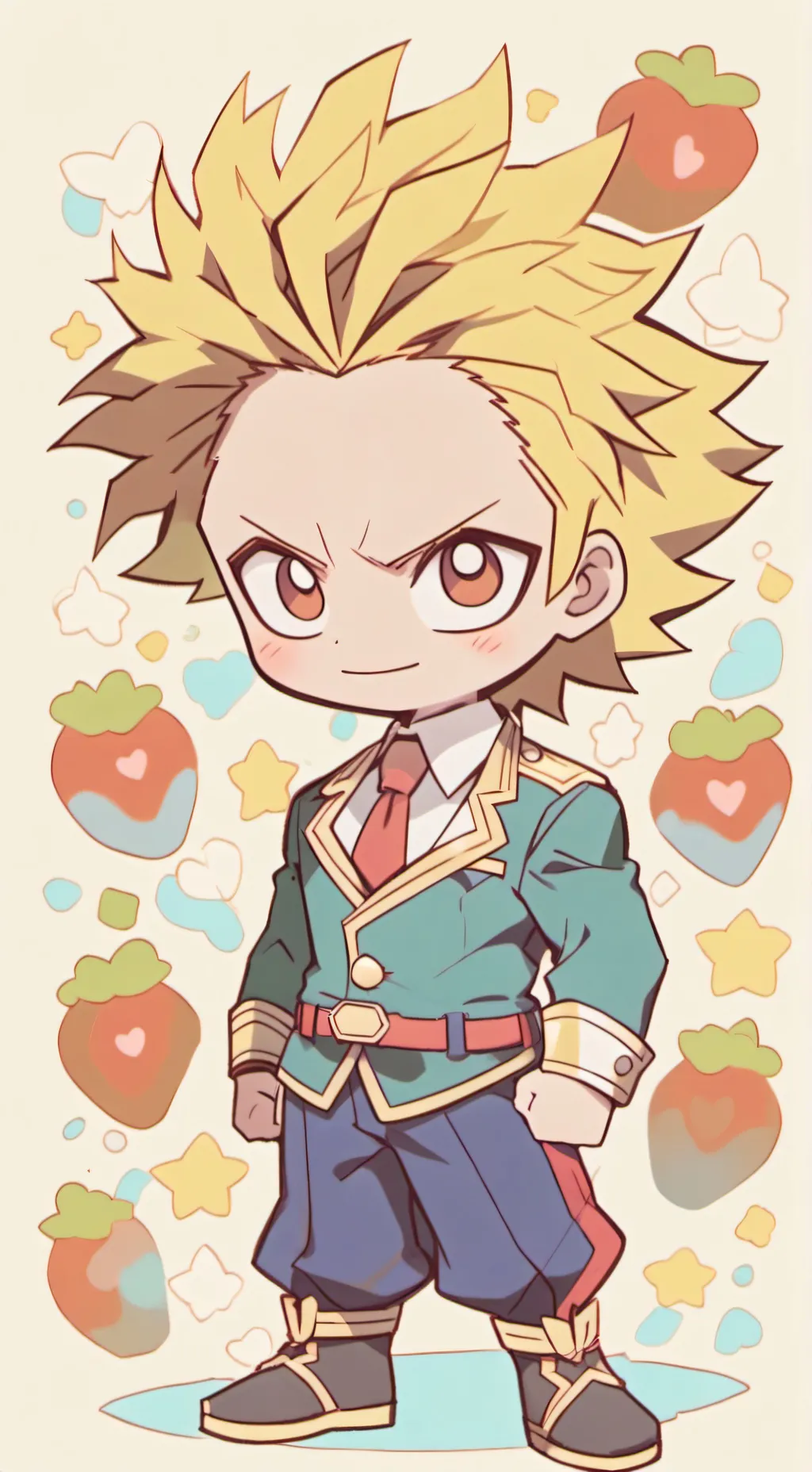 ai character: ⚡️family All might background