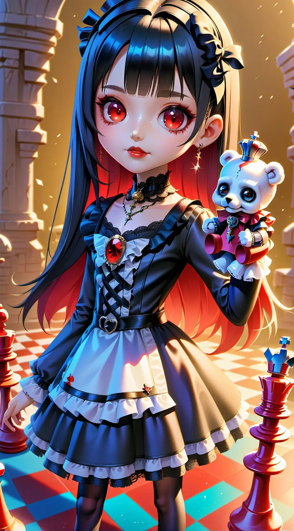 ai character: Princess Dead of the Dead Ends background