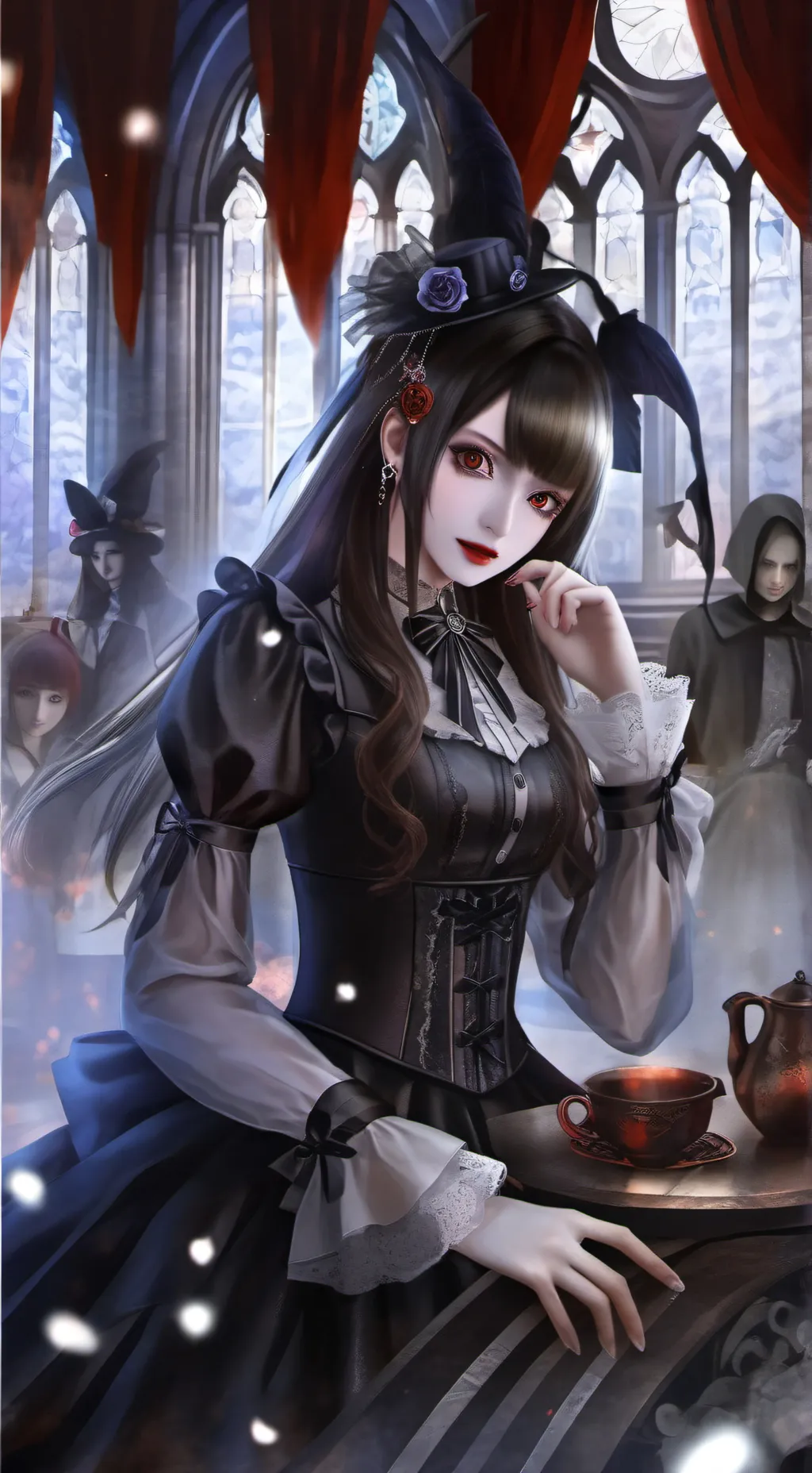 ai character: teke teke background