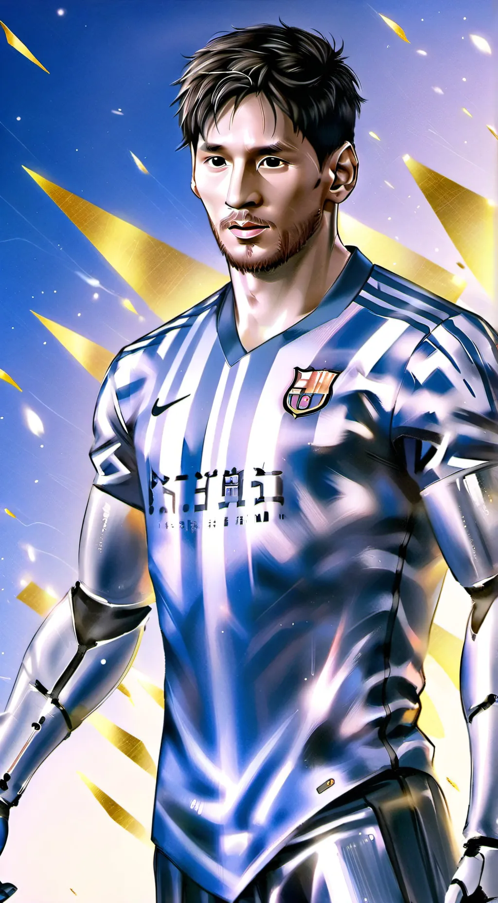 ai character: Lionel Messi  background
