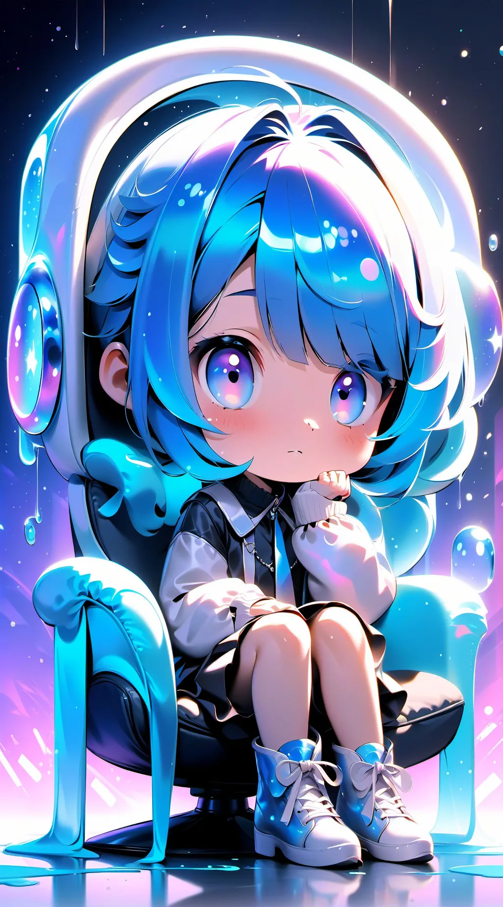 ai character: bluey background