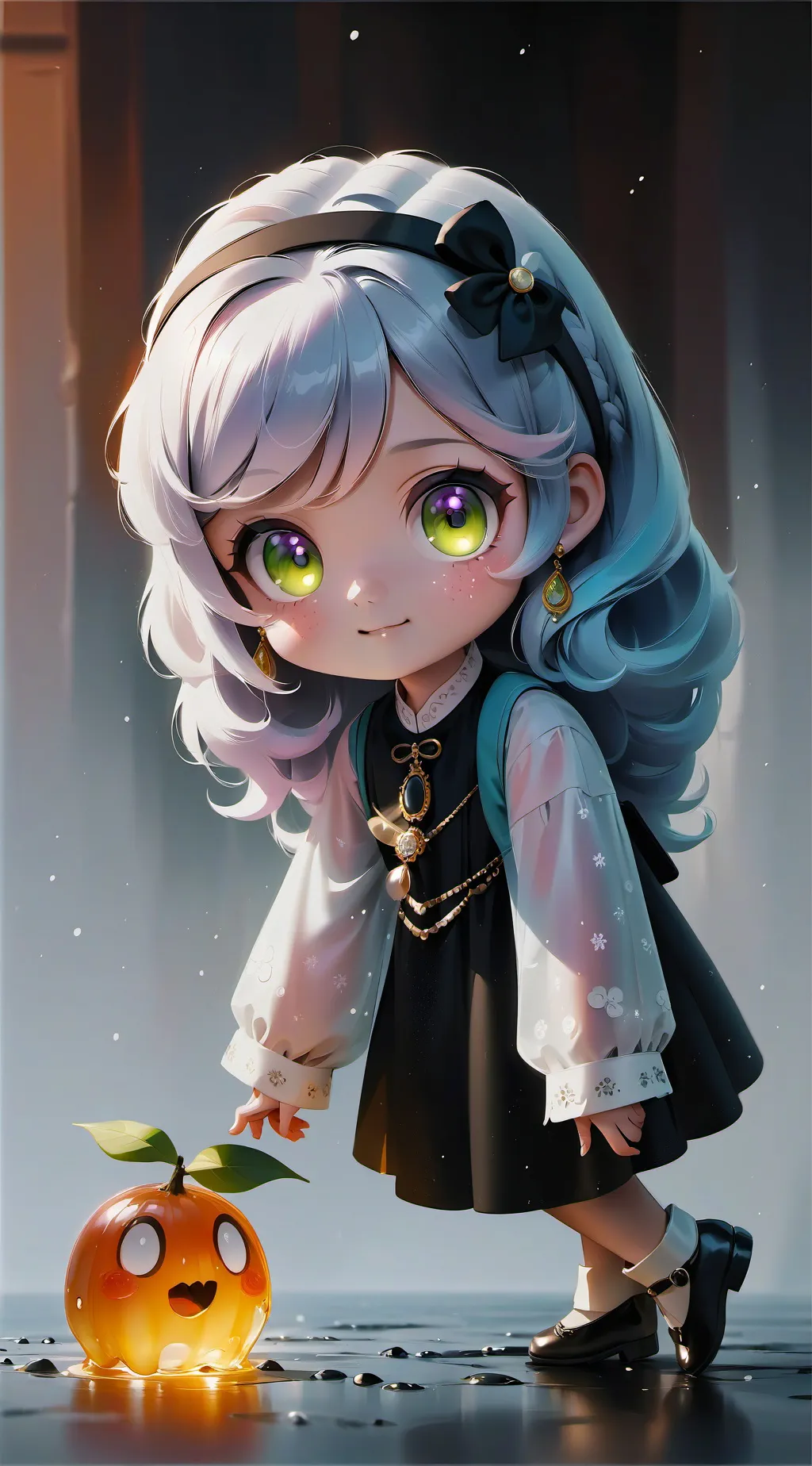 ai character: albă ca zăpada background