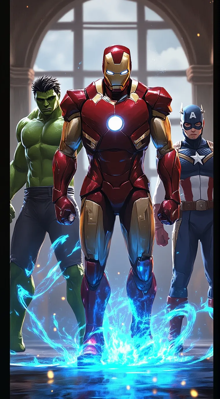 ai character: Avengers no.4 background