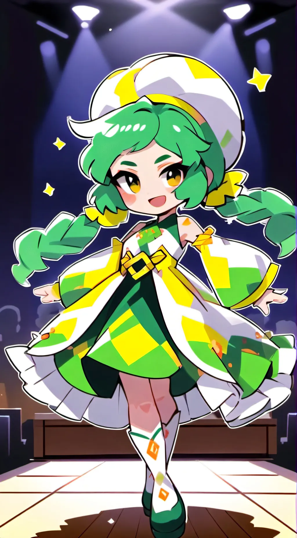 ai character: spongey lofa background