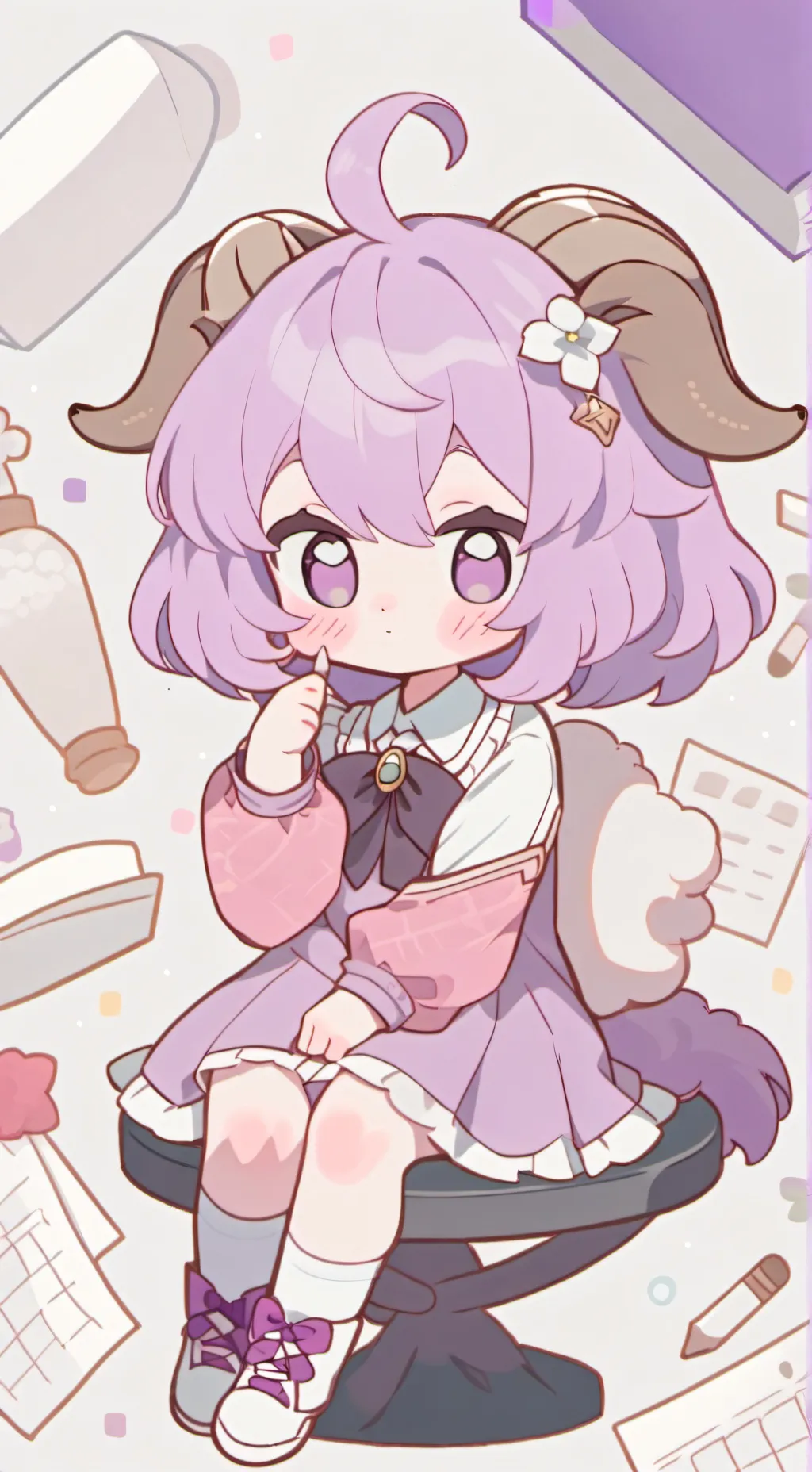 ai character: BBU highschool background