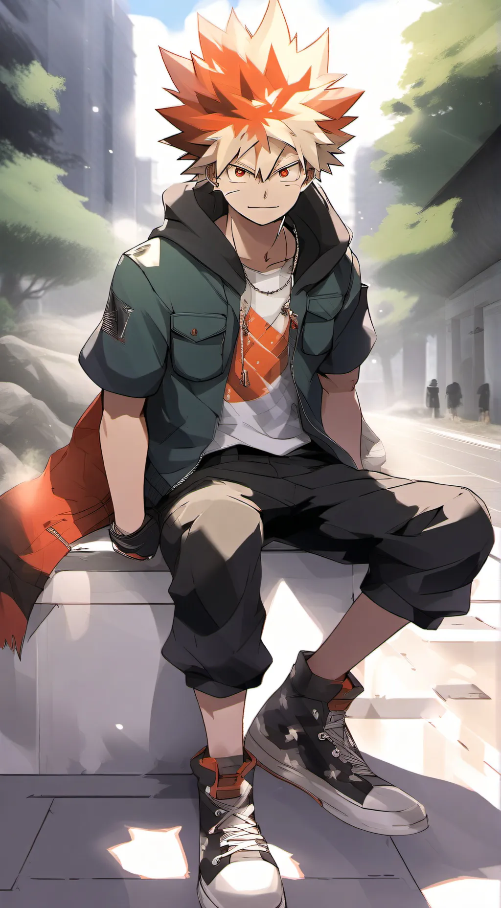 ai character: Mha lockdown?! background