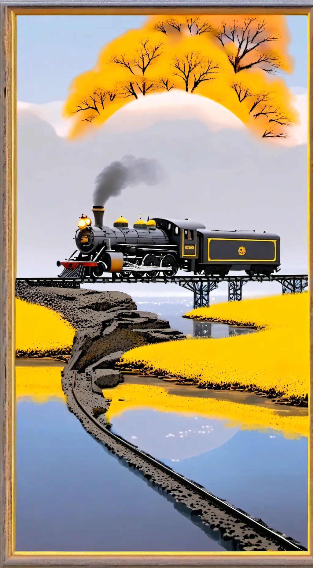 ai character: train  background